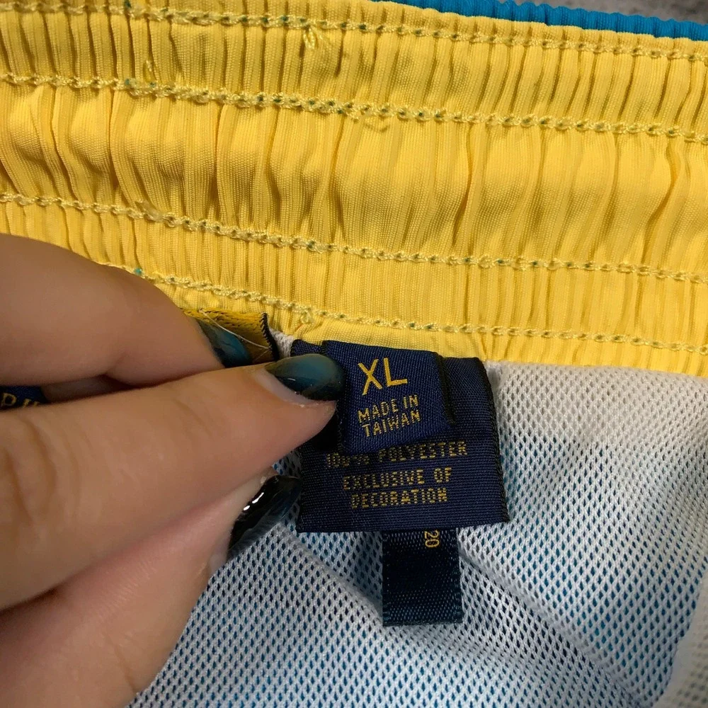 Polo Ralph Lauren Swim Trunks Men's XL Blue Classic Pony Mesh Lined Surf Shorts